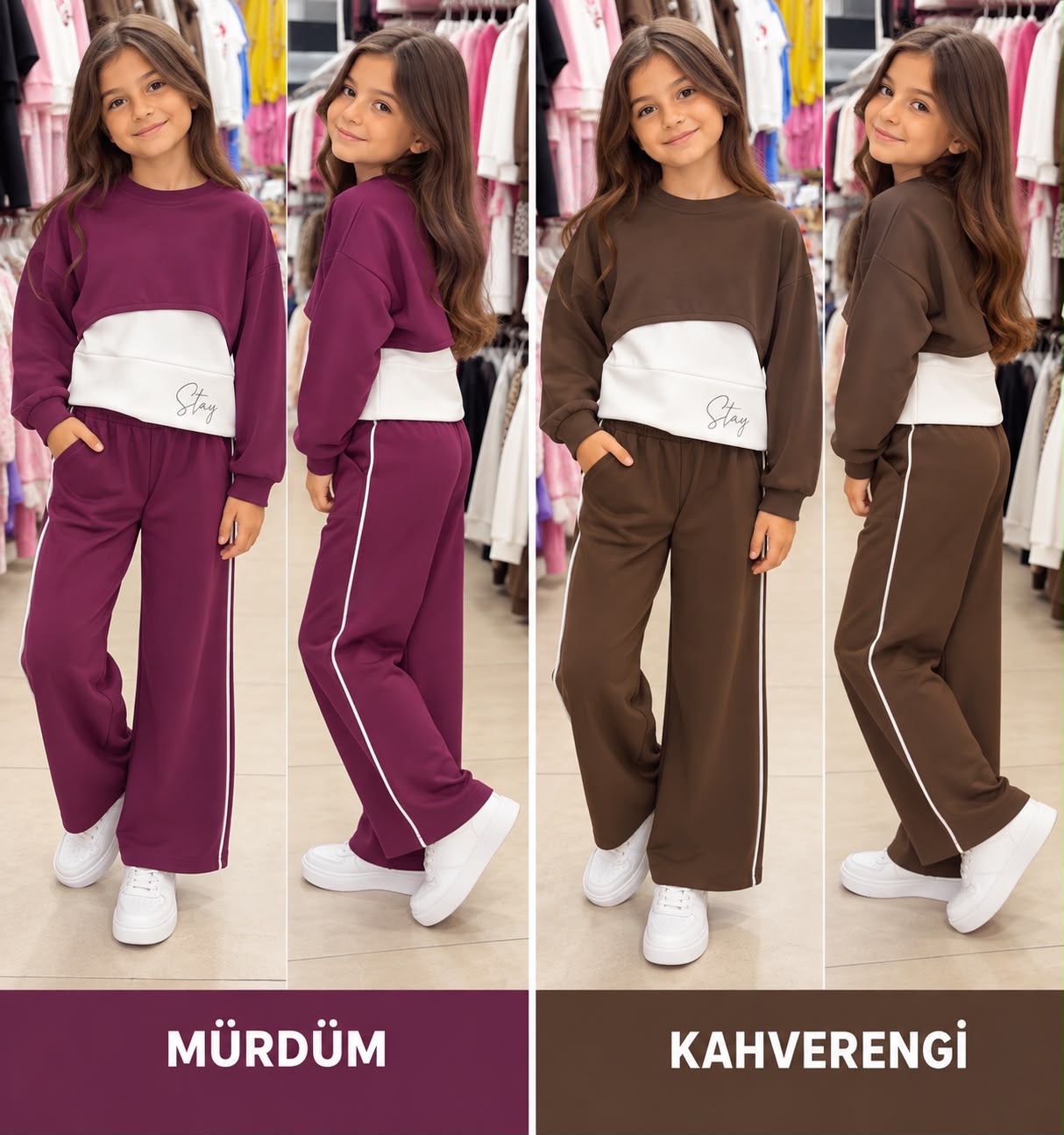 Oysho kumaş 3 lü kız takım - fotoğraf 1