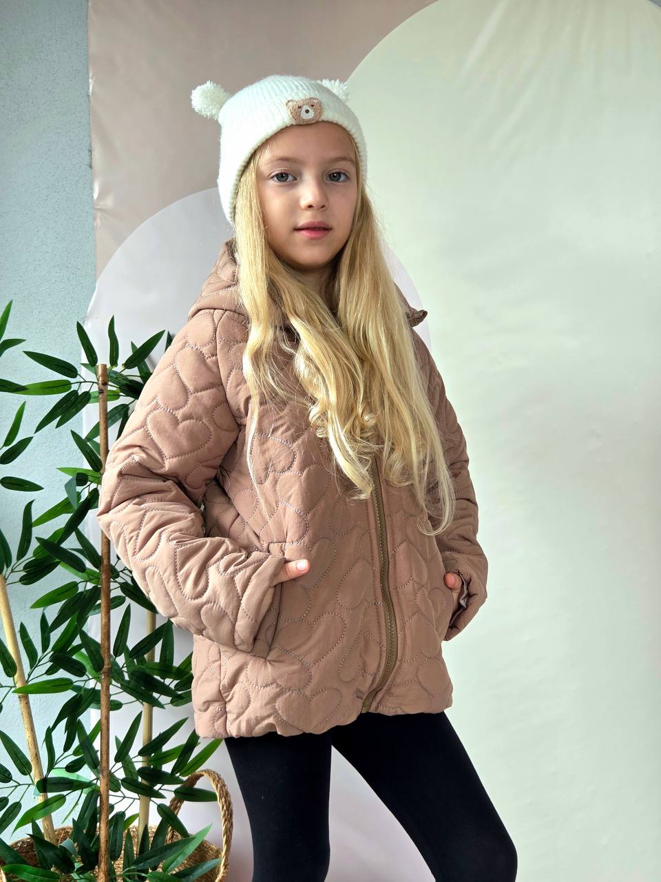 Kapitone kız mont 2 renk - fotoğraf 3